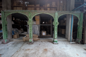 Carved archway