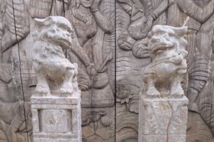 Limestone Horse Hitching Posts