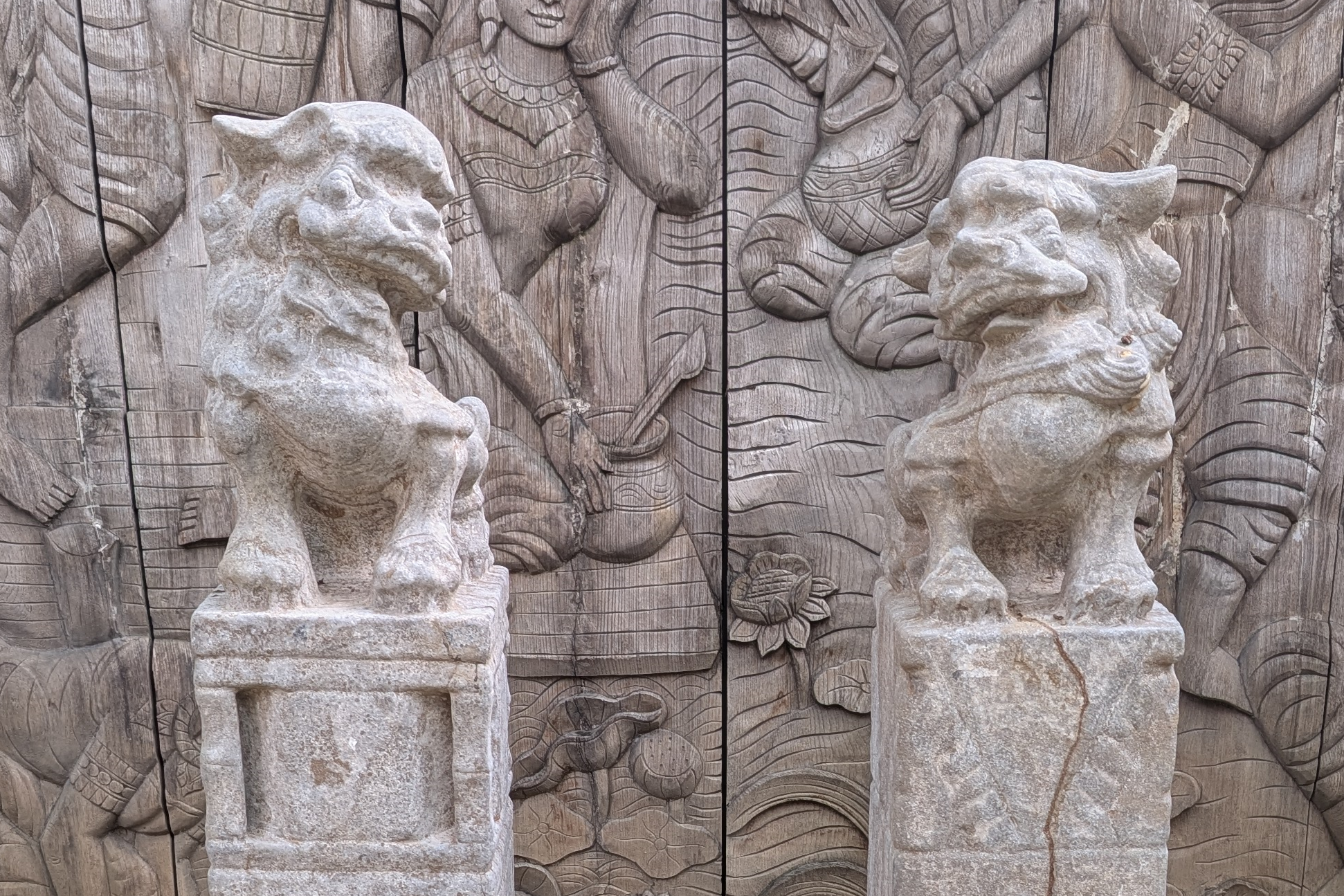 Limestone Horse Hitching Posts
