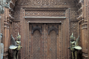 Teak Entrance Door