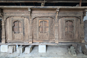 Wooden facade