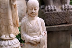 Standing Marble Monk