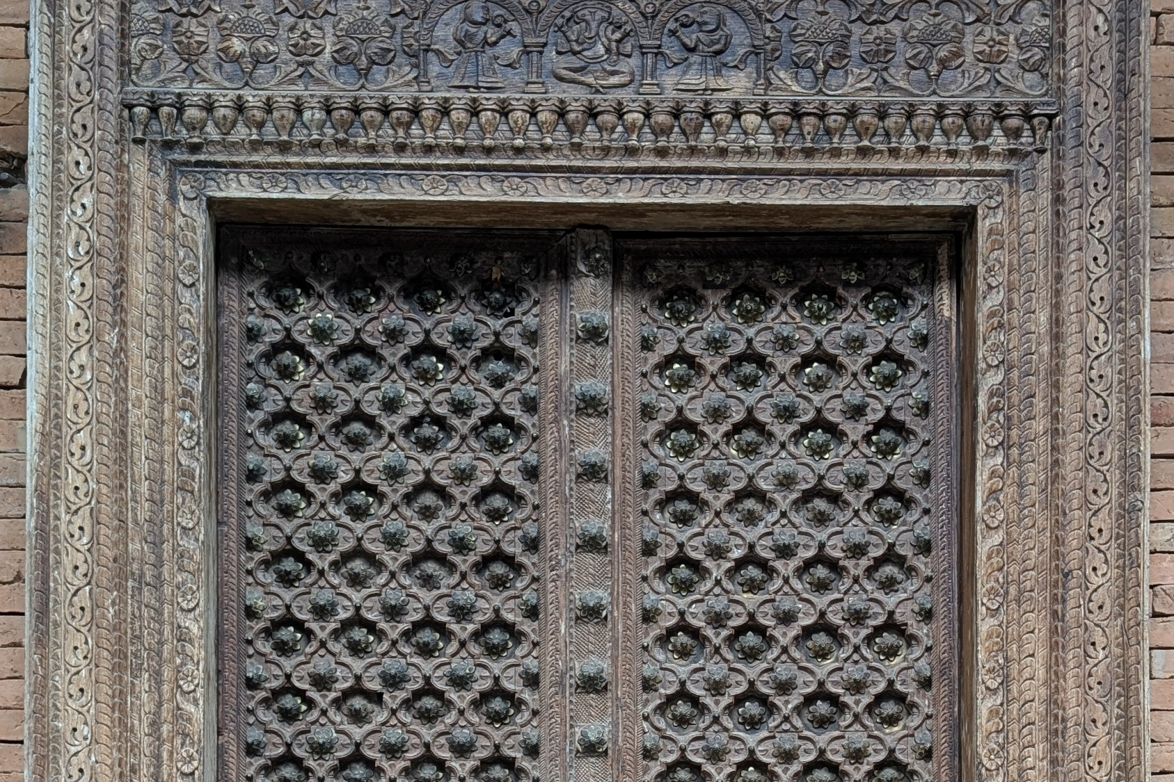 Indian Iron Lattice Door
