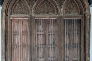 Wooden Door Facade