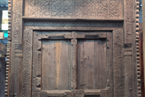 Framed Indian Wooden Door