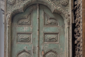 Carved Teak Door Frame