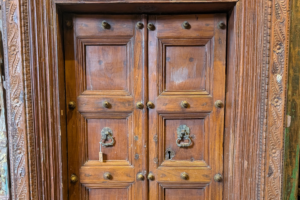 Indian Teak Framed Door