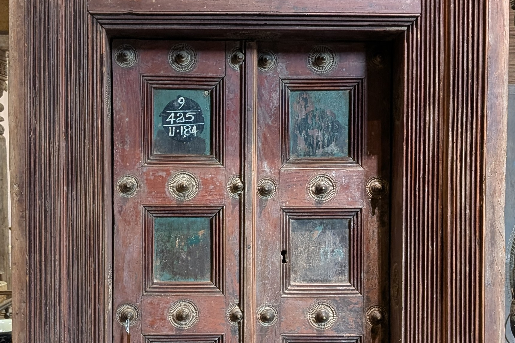 Wooden frame door