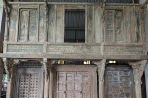 Wooden balcony