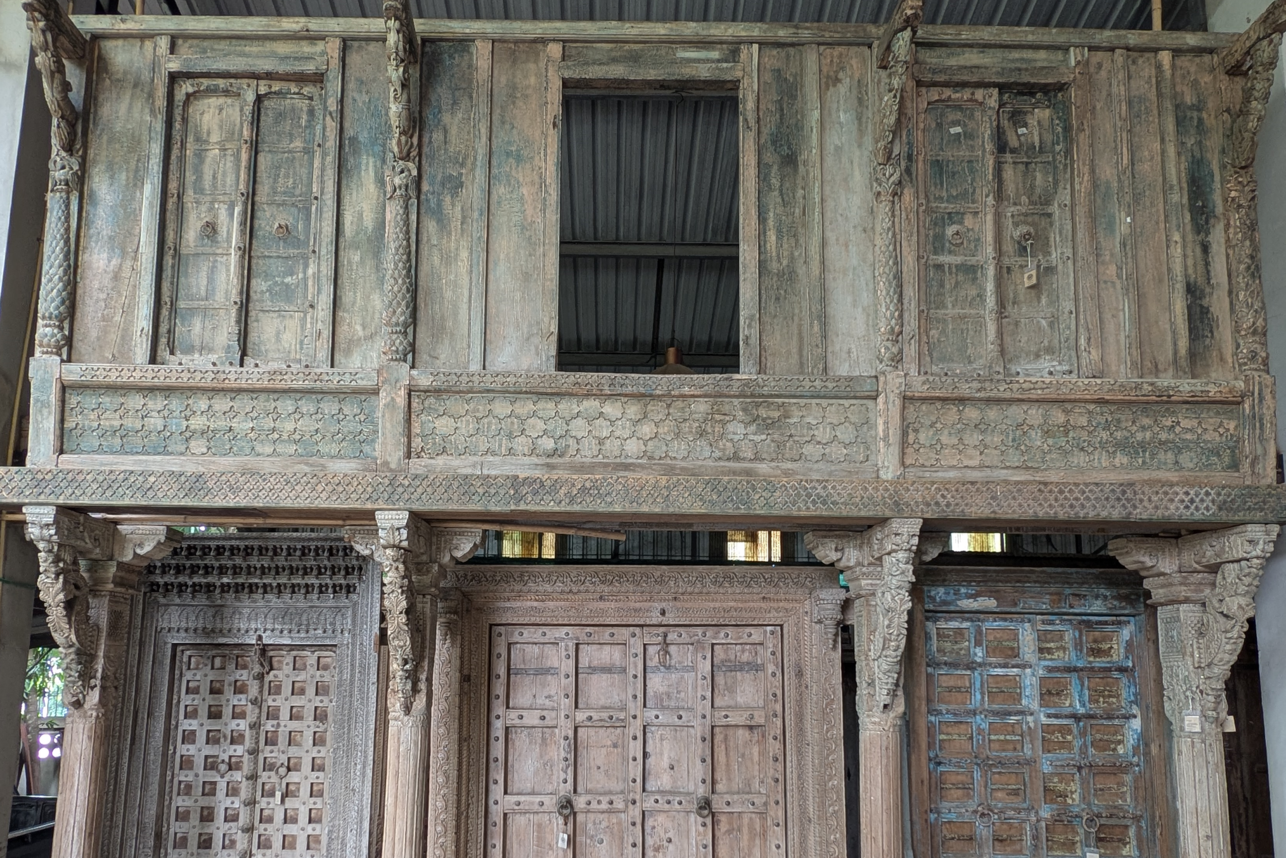 Wooden balcony