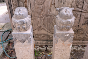 Boy and girl columns