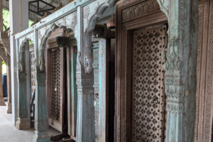 Three-Arch Teak Façade
