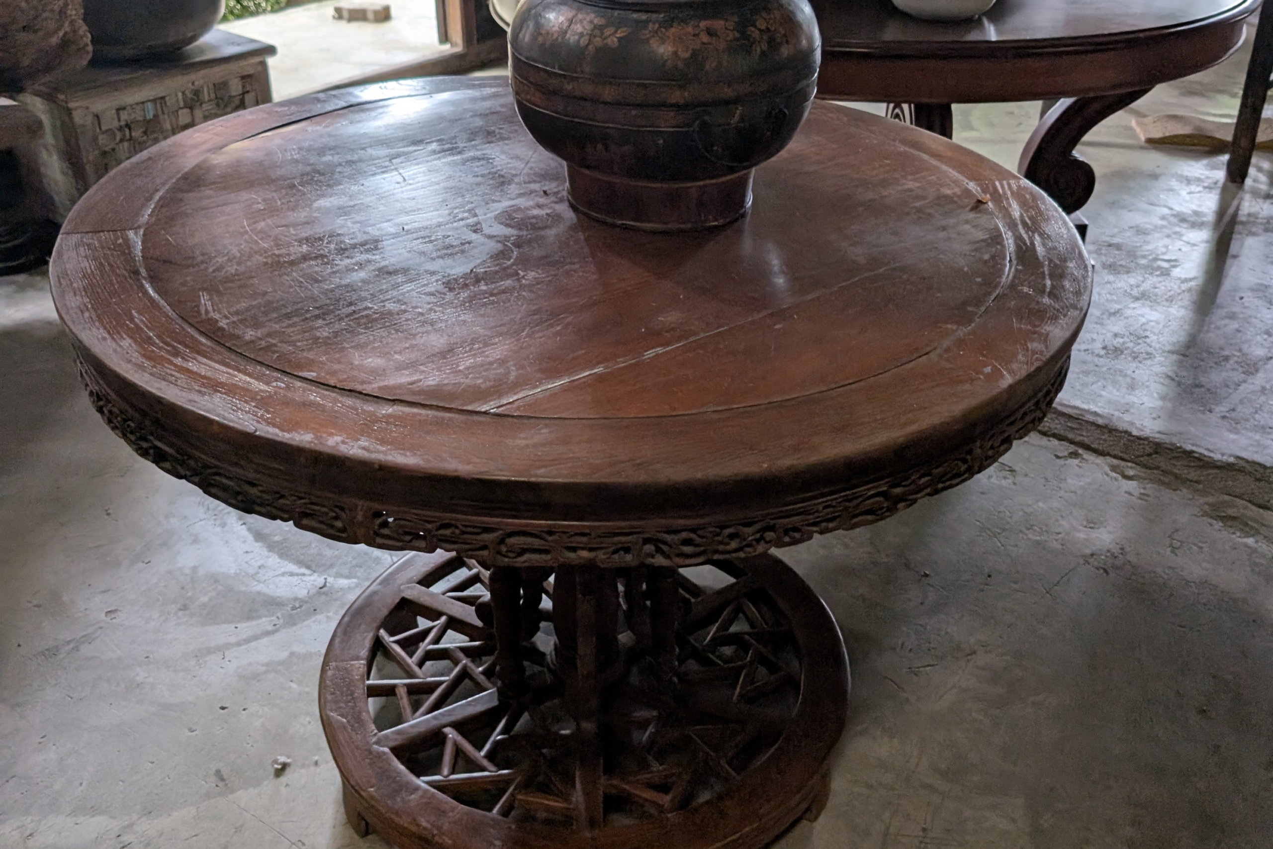 Round Wooden Coffee Table