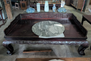 Carved Wooden Daybed