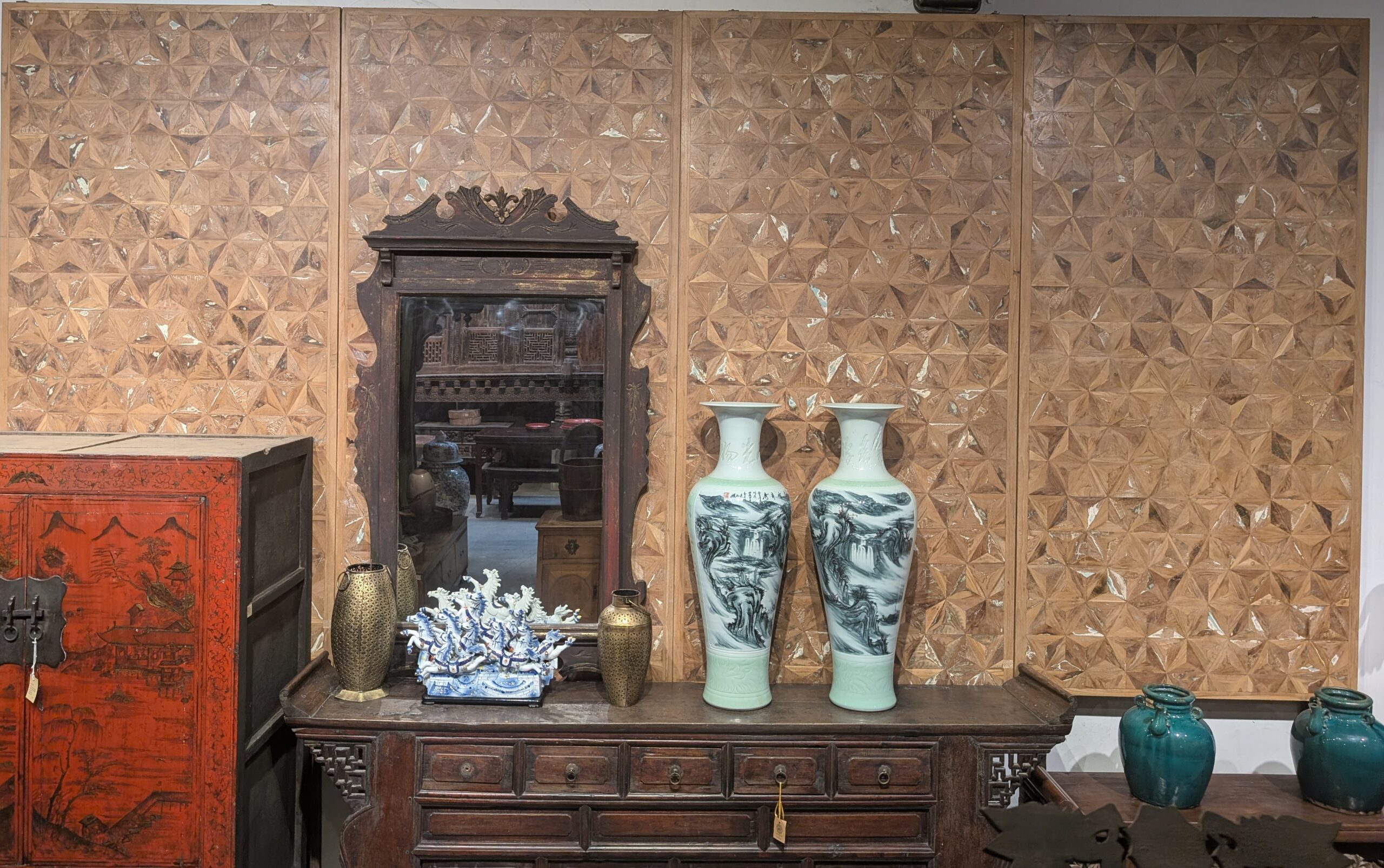 Carved Flower Panel