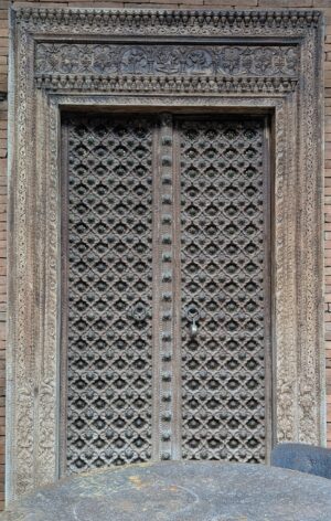 Lattice Wooden Door