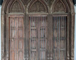 Wooden Door Facade