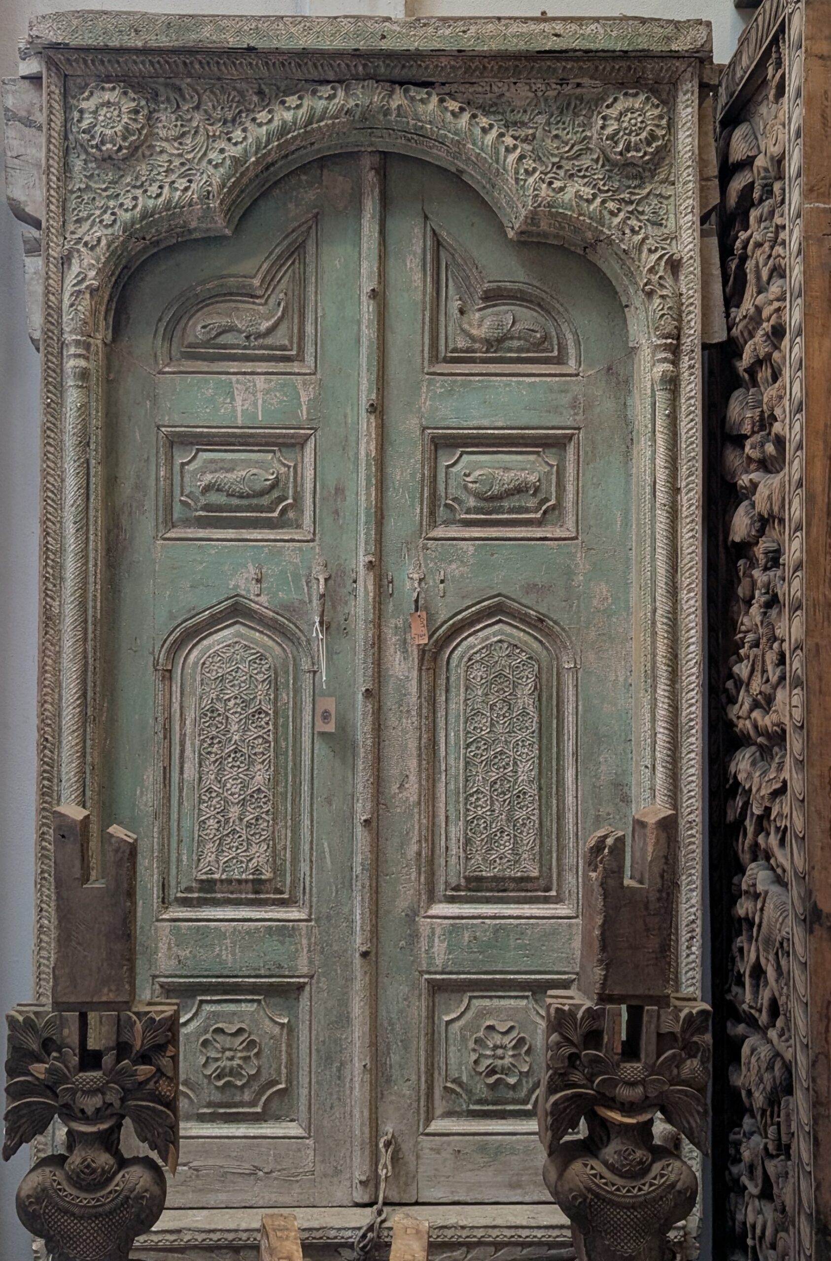 Carved Teak Door Frame - Image 2