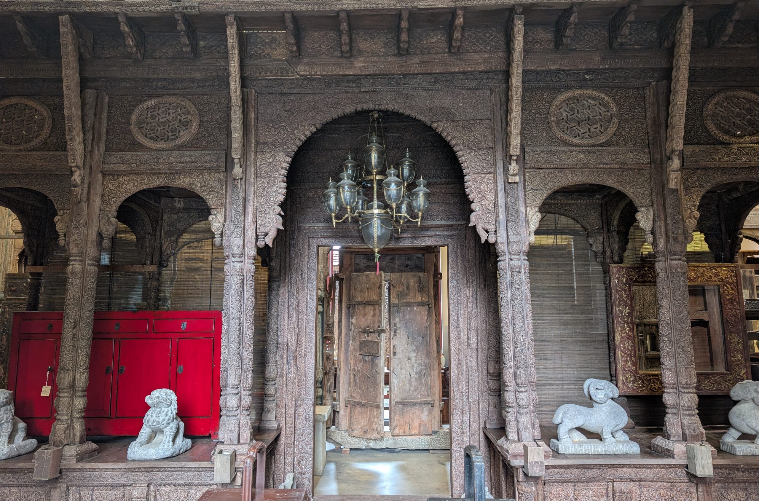 Indian Carved Arch Entrance - Image 2