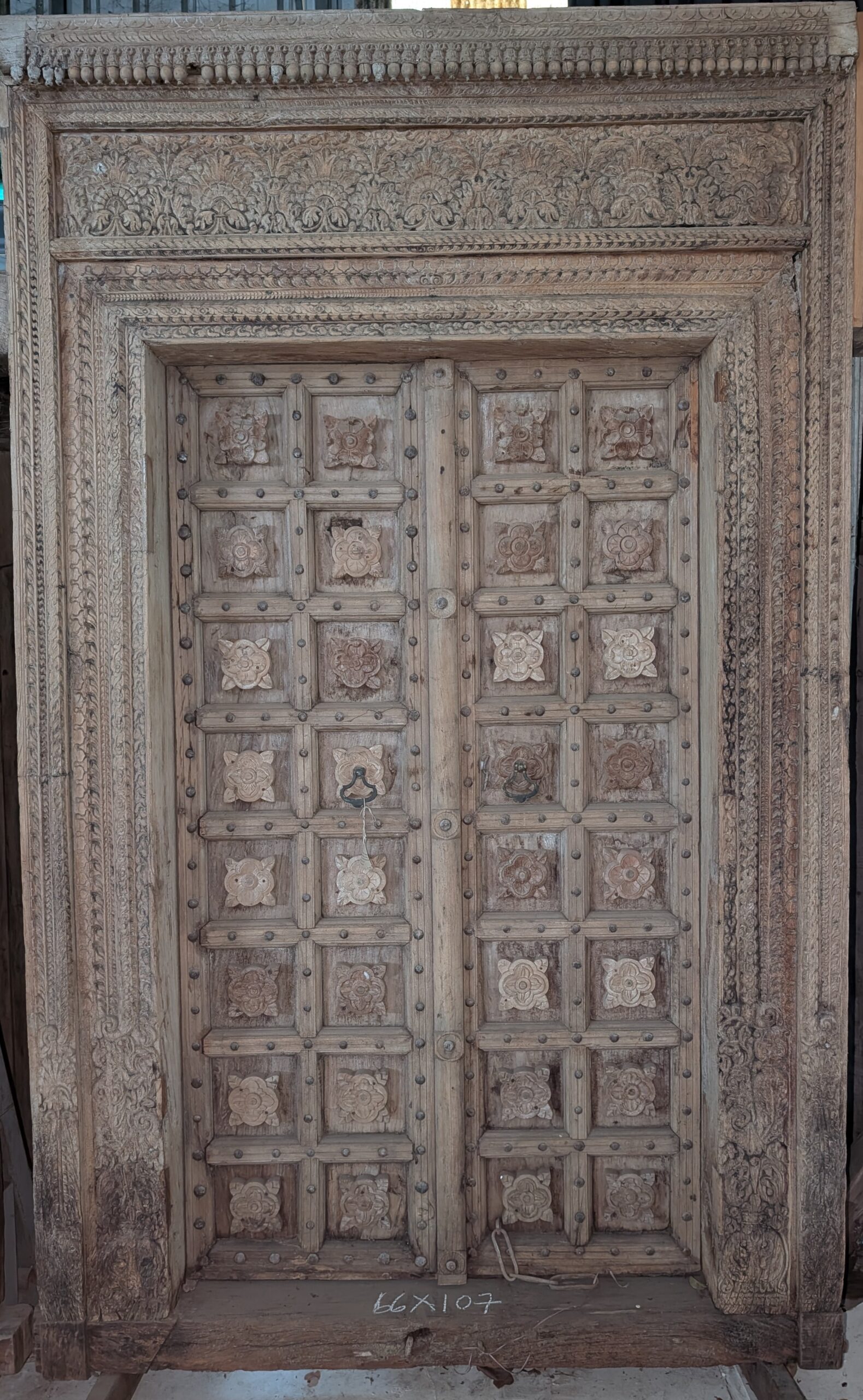 Flower block wooden door - Image 2