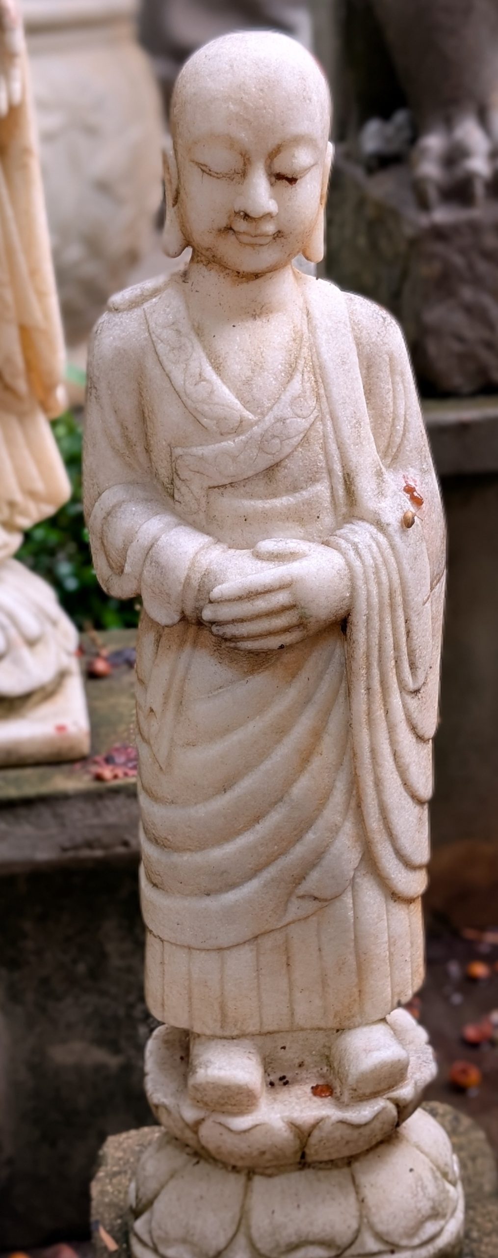 Standing Marble Monk - Image 2