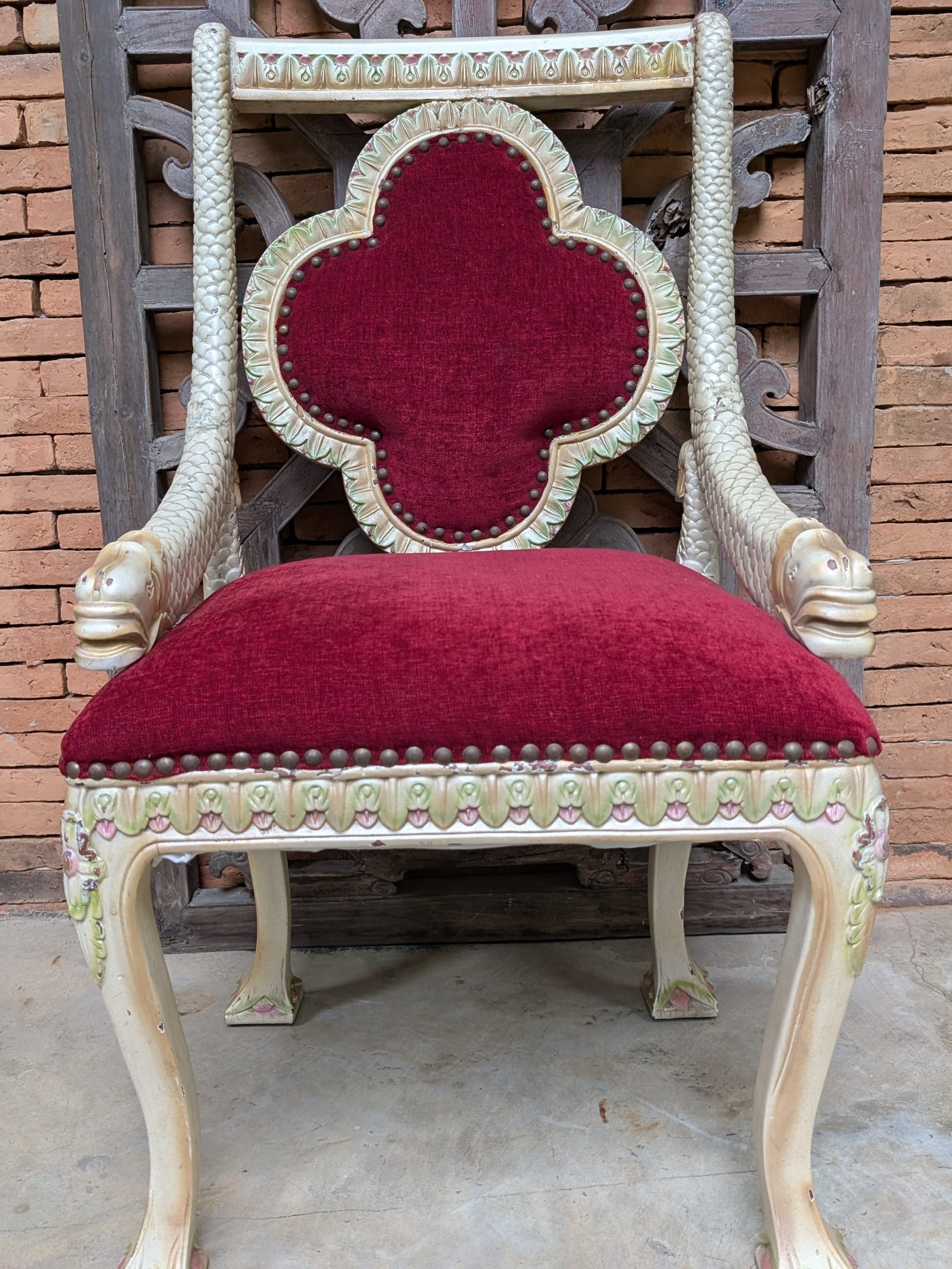 Serpent Arm Ceremonial Chair - Image 2
