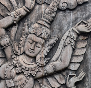 dancer woodcarving